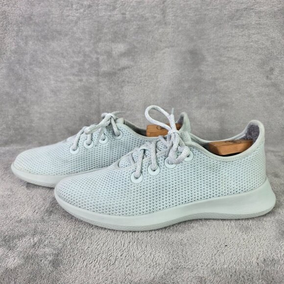 Womens Allbirds Tree Runners Teal Lightweight Sneakers Size W10 - Picture 3 of 7